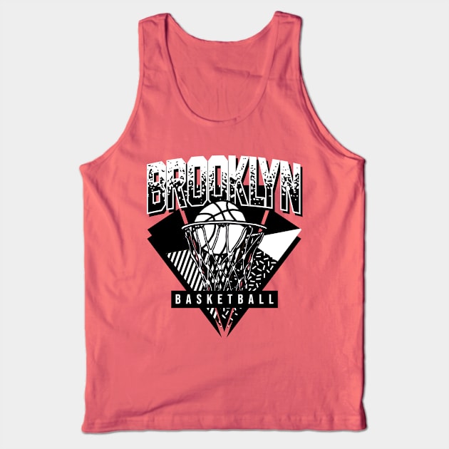 Brooklyn Basketball 90s Throwback Tank Top by funandgames